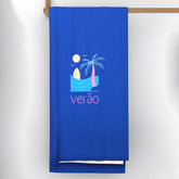 Verão Ocean Vibes Blue Beach Towel
