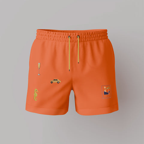 Palm City Cruiser (Orange Shorts)