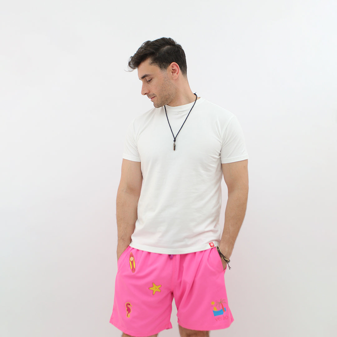 Surfside Drift (Pink Shorts)