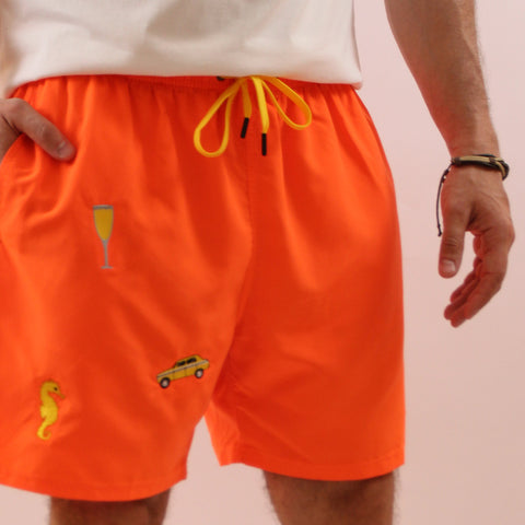 Palm City Cruiser (Orange Shorts)