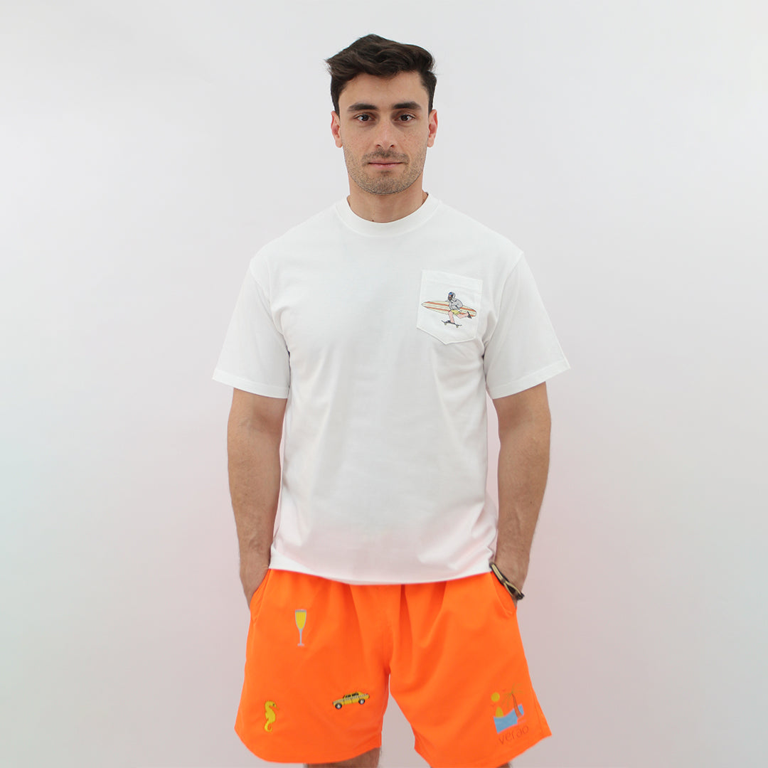 Palm City Cruiser (Orange Shorts)