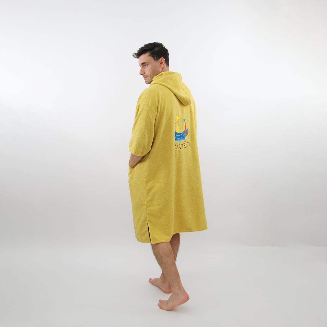 Golden Hour - Yellow Poncho Towel