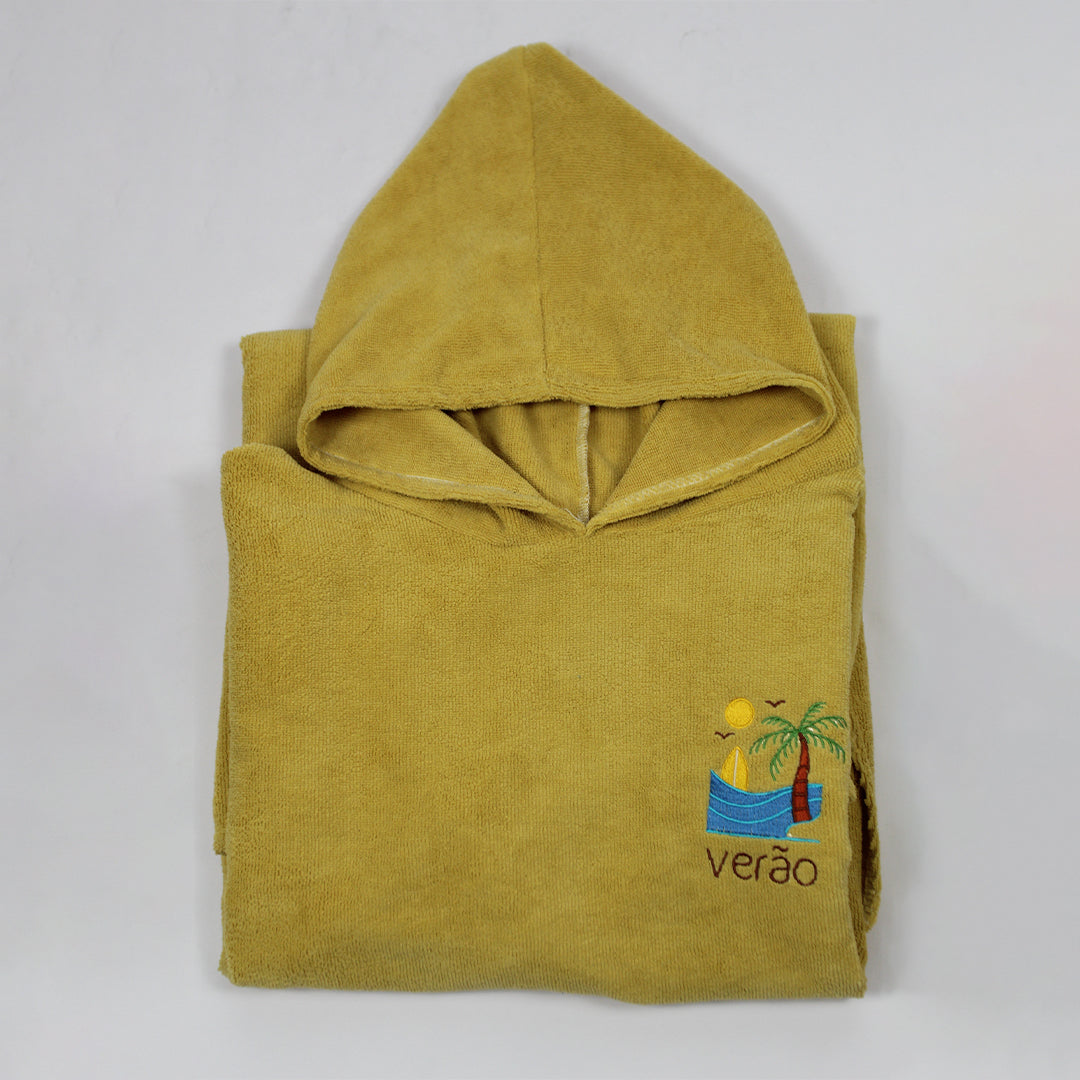 Golden Hour - Yellow Poncho Towel