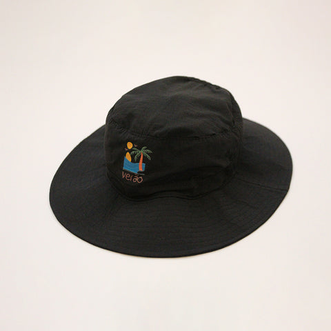 Verão Explorer Wide-Brim Hat – Black