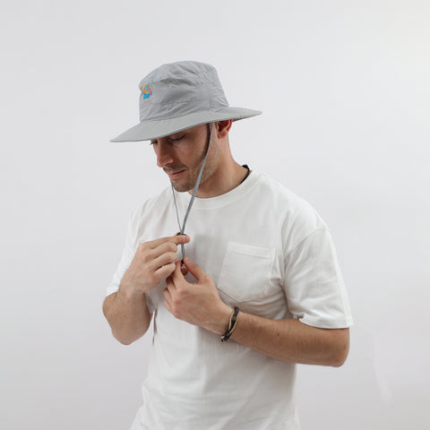 Verão Mist Wide-Brim Hat – Grey