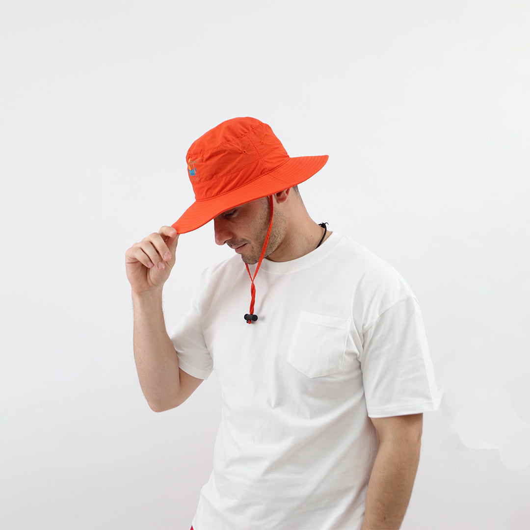 Verão Sunset Wide-Brim Hat – Orange