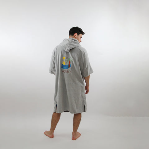 Coastal Mist - Grey Poncho Towel
