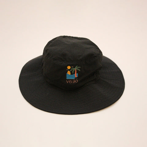 Verão Explorer Wide-Brim Hat – Black