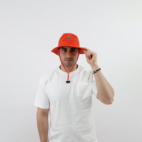 Verão Sunset Wide-Brim Hat – Orange
