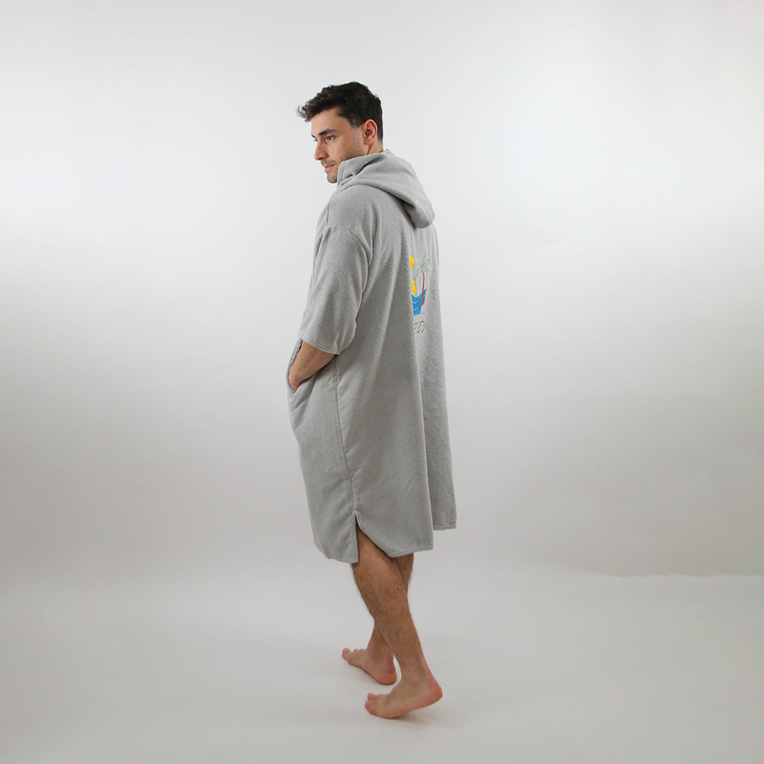 Coastal Mist - Grey Poncho Towel