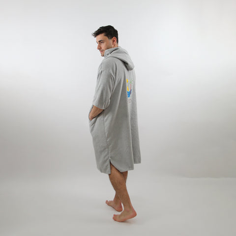 Coastal Mist - Grey Poncho Towel