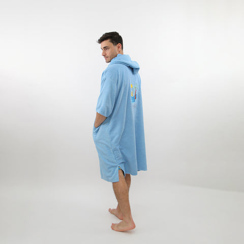 Ocean Breeze - Light Blue Poncho Towel