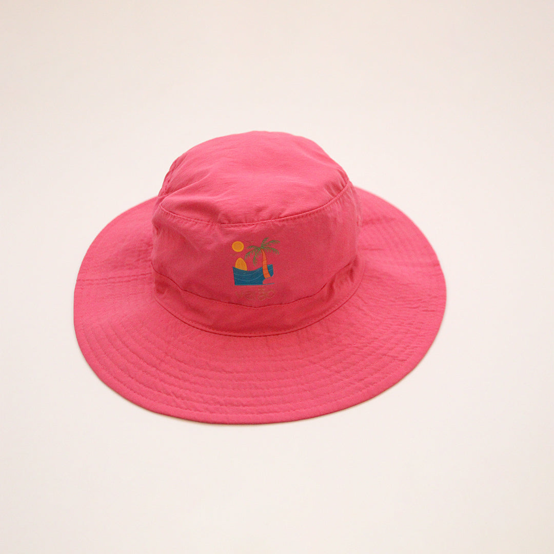 Verão Flamingo Wide-Brim Hat – Pink