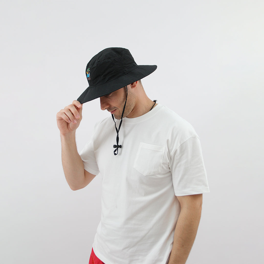 Verão Explorer Wide-Brim Hat – Black
