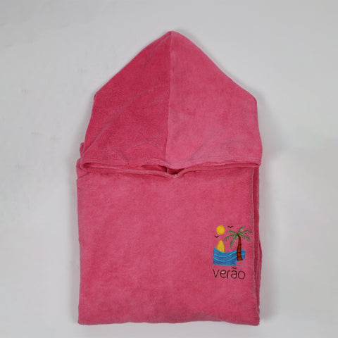 Sunset Glow - Pink Poncho Towel