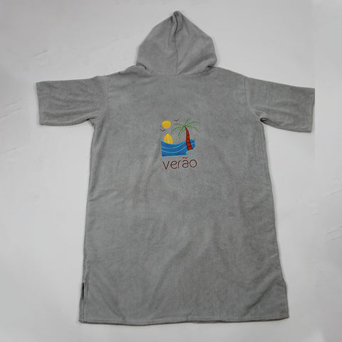 Coastal Mist - Grey Poncho Towel