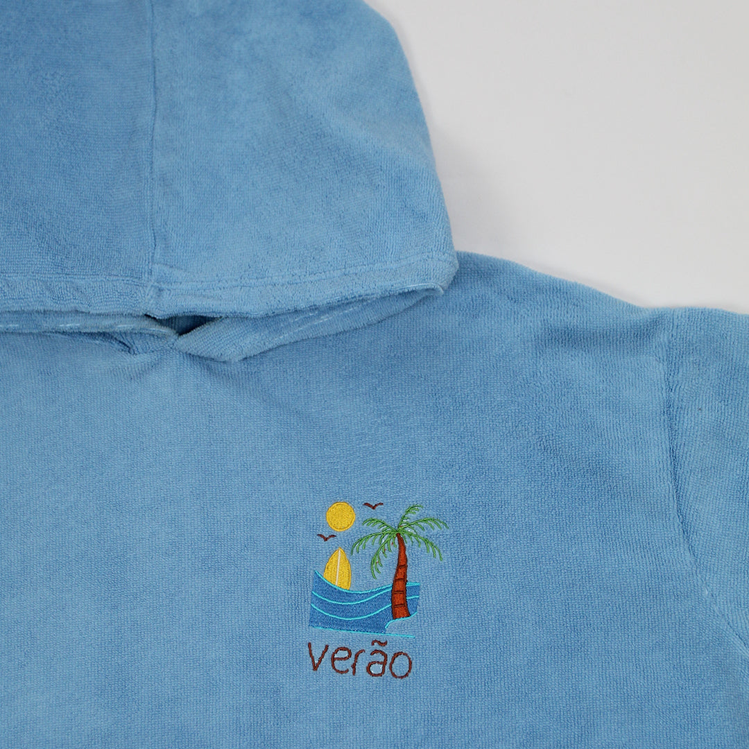 Ocean Breeze - Light Blue Poncho Towel
