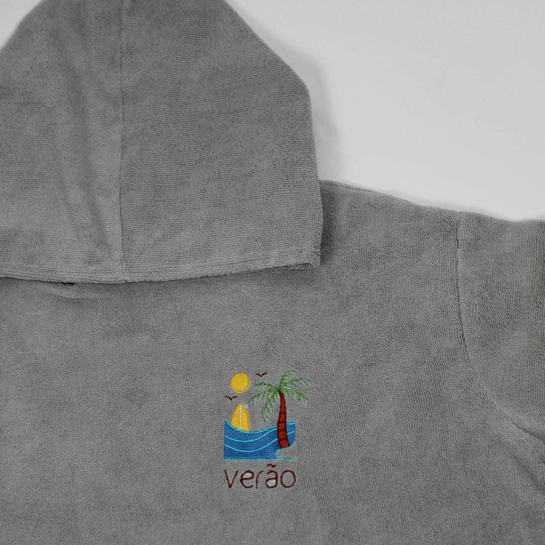 Coastal Mist - Grey Poncho Towel