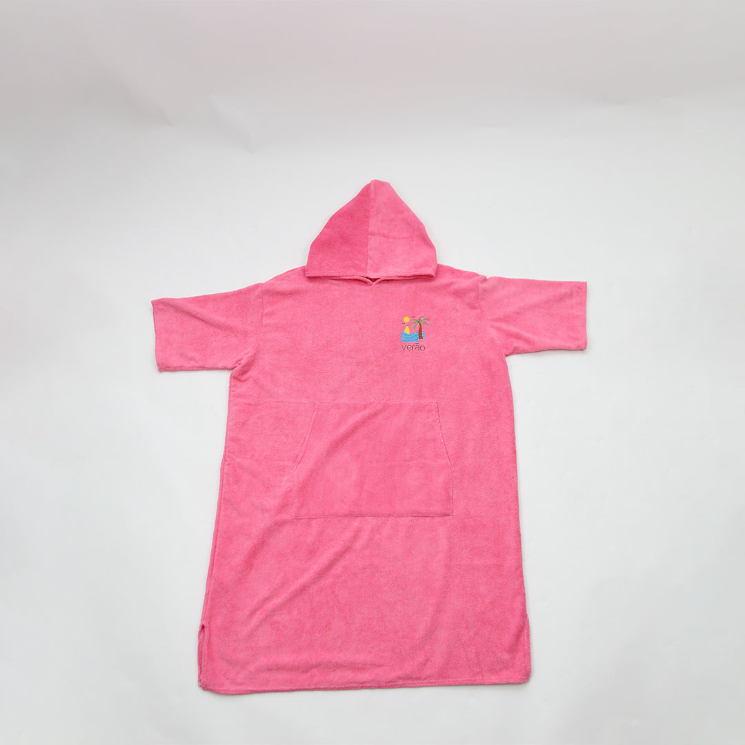 Sunset Glow - Pink Poncho Towel